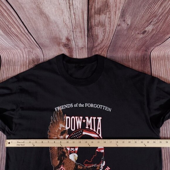 Vtg 1998 Ride For The Forgotten Single Stitch Shirt Black Size 2XL Made In USA - Picture 9 of 11